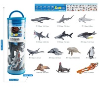 Jouets MST en gros : Jouets animaux marins 13 pièces, figurines de simulation du monde animal pour enfants