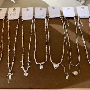 เครื่องประดับทำในจีน cadenas de Oro Modelo Para mujer สร้อยคอ925เงินแท้ปรับแต่งได้ joycentro de Mesa Plata - Product Image 1