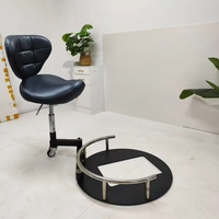 Chaise de barbier professionnelle rotative à 360°, chaise intégrée pour coiffeur, chaise de technicien, tabouret pivotant, salon de beauté