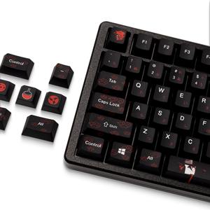 Uchiha Itachi Keycaps Profil cerise japonais Sublimation de colorant PBT 140 touches pour clavier de jeu mécanique 61/68/75/87/98/108 - Product Image 5