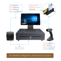 Terminal POS Inteligente con Precio de Fábrica, OEM ODM, Caja Registradora Electrónica con Pantalla Táctil, Sistema POS Todo en Uno para Supermercado