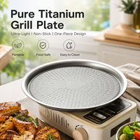 FHH Reine Titan Antihaft-Grillplatte GR1 Ultraleicht Tragbarer BBQ Outdoor-Grill Kundenspezifische OEM Großhandel