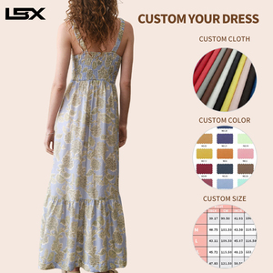 Abito Tubino Sexy <span class=keywords><strong>da</strong></span> Donna Personalizzato, Stampa Floreale, Stile Streetwear, Estivo, Casual, per Feste e Club - Product Image 2