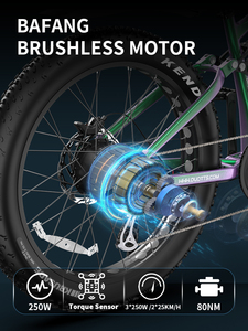 Bicicleta Eléctrica E26 con Llantas Gruesas, Motor de 48V y 26 Pulgadas, para Ciudad, Montaña, Nieve, Híbrida, para Adultos, Disponible en Almacenes del Reino Unido y la UE - Product Image 2