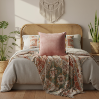 Coussin décoratif vintage bohème de luxe en tricot doux, unique, rétro, géométrique, avec fermeture éclair, pour chaise, sol, voiture, maison, décoration de Noël, cadeau