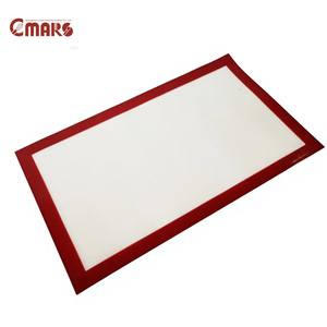 <span class=keywords><strong>Tapis</strong></span> de cuisson en <span class=keywords><strong>silicone</strong></span> pour usage domestique coins droits bord coupé disponible en marron rouge noir gris-40 ℃ 250 ℃ résilient - Product Image 1