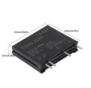 รีเลย์โมดูลโซลิดสเตทรีเลย์ DC-AC 5V 12V 24V 1ชิ้น <span class=keywords><strong>G3MB</strong></span>-<span class=keywords><strong>202P</strong></span> <span class=keywords><strong>G3MB</strong></span> <span class=keywords><strong>202P</strong></span> 240V สวิตช์รีเลย์ตัวต้านทานวงจร Snubber - Product Image 6