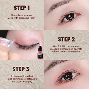 <span class=keywords><strong>Pintura</strong></span> <span class=keywords><strong>de</strong></span> Maquillaje Semipermanente para Pigmentos, Micropigmentación, Microblading, Suministros para Tatuajes, Juego <span class=keywords><strong>de</strong></span> Pigmentos - Product Image 5