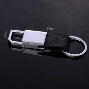 Wholesale Promotional Luxury PU Leather Carabiner <b>Keychain</b> Customizable Eco-Friendly High Quality Durable - Product Image 4