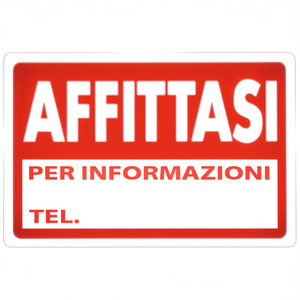Letrero de Alquiler 30x20cm Información de Alquiler Tel. - Product Image 2
