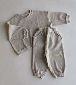 Set Jogger per bambini Unisex felpe a maniche lunghe Casual a maniche lunghe e <span class=keywords><strong>pantaloni</strong></span> sportivi per ragazzi e ragazze - Product Image 4