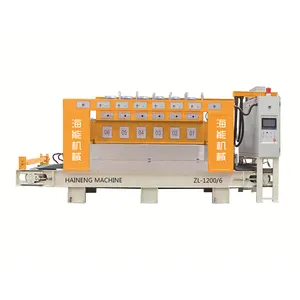 Automatic Stone Bush Hammering Machine PLC terminal control automatic continuous litchi surface grinder machine