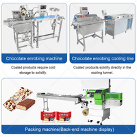 ORME Automatische Band Fruitcoatingmachine Halve Chocolade Enroberlijn voor Energie Repen