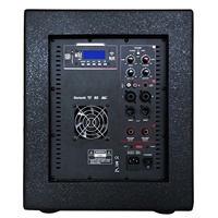 Sistema de Sonido PA con Subwoofer Activo de 15 Pulgadas y 1600W, Conjunto de Karaoke, Caja de DJ de 2.1 Canales, Bocina Parlante