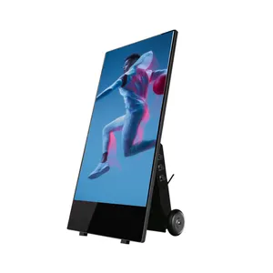43 Inch Outdoor Waterproof Android Foldable Portable Advertising Battery Powered Digital Signage Lcd Poster Screen Display