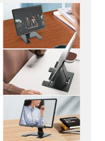 Support de tablette en métal, pliable et portable, support de tablette PC de bureau tout en métal