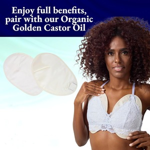 Almohadillas para el pecho lavables de algodón, tamaño pequeño y grande, blancas, transpirables, para el cuidado menstrual - Product Image 4