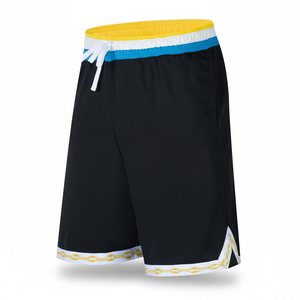 Pantalones Cortos de Baloncesto Elegantes y Sólidos, Totalmente Sublimados, Cintura Media Elástica, Secado Rápido, Transpirables, Ecológicos, Satinados, Servicio OEM Disponible - Product Image 1