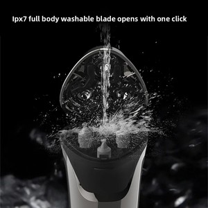 Rasoio Elettrico Ricaricabile da Uomo con Display LCD, <span class=keywords><strong>Regolabarba</strong></span> Senza Fili per Uso Asciutto e Bagnato con Lama Flottante, Impermeabile IPX6 - Product Image 3