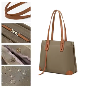 Vente en gros de luxe pour femmes ordinateur portable sac fourre-tout antichoc coussin d'air étanche en nylon mallette d'affaires - Product Image 5