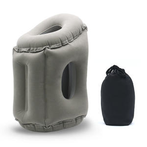 2026 nouveau flocage bureau étudiant cou oreiller longue distance Train avion sieste oreiller pour dormir gonflable air oreiller - Product Image 1