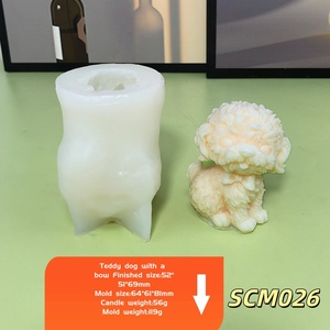 Cute LittleTeddy Candle Mold for Soap Soy Wax Epoxy DIY Handcraft Party Dinner Ornaments Valentine's Day Wedding Decoration - Product Image 6