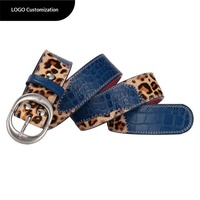 Ceintures pour femmes JULUN, ceinture Y2k, ceintures en cuir véritable, ceintures tendance, motif léopard, poils de cheval, grain de crocodile, boucle à ardillon, logo personnalisé