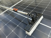 Ensemble de nettoyage de fenêtres manuel Sunnova 30 cm avec brosse à pompe à eau et perche télescopique extra-longue