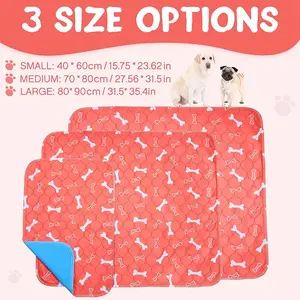 HOT Sale Washable Pee Pads Reusable Dog Pad Waterproof Pet Training Absorbent Pad For Dogs