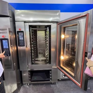 Horno de Convección Rotatorio Eléctrico Comercial Multiusos de 5-10 Bandejas con Vapor para Hornear Pan, Pasteles, <span class=keywords><strong>Pizza</strong></span>, Tartas de Huevo - Product Image 4