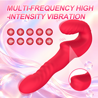 Vibrateur portable sans fil à double tête, stimulateur clitoridien, masseur pour femmes et couples