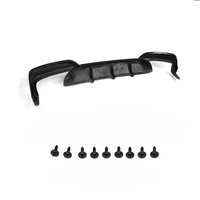 Diffuseur de pare-chocs arrière en fibre de carbone 13-17 F12 F13 avec finition carbone noir et surface hautement polie pour BMW M6 Gran Coupé Berline