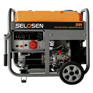 세로센 휴대용 강력 발전기 모터 3kv 3kW 5kW 6kW 7kw 8kw 8.5kw 110V/220V 50Hz 오픈형 디젤 발전기 - Product Image 5