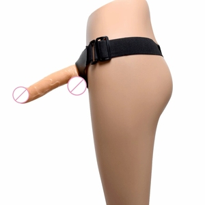 Носимые трусики-фаллоимитатор с искусственным ремешком для пениса для женщин лесбиянок без бретелек страпон фаллоимитатор трусики гей секс-игрушки Реалистичные - Product Image 3
