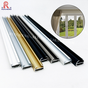 Ruicheng 럭셔리 커튼 천장 추적 상단 장착 압출 파이프 중공 튜브 현대 양극 산화 처리 된 커튼 레일 트랙 프로필 빌라 - Product Image 4