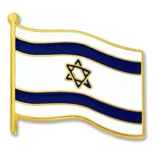 Wholesale Custom Israel Flag Country Metal Enamel Pin Badge Products