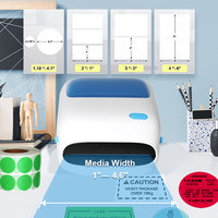 Impresora de Etiquetas de Envío en Blanco y Negro de 4x6 con Compartimento de Papel Grande ZY910 A6 Impresora Térmica de Códigos de Barras
