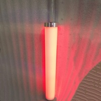 Tubo de Luz LED de Matriz de Píxeles RGB DMX512, Material de PC, DC24V, MeteorTube Digital 3D de 360 Grados