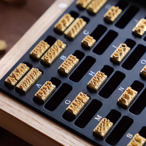 Wholesale Brass Mould Alphanumeric Symbol Mould Can Be <strong>Customized</strong> <strong>Font</strong> and Size, Used With Card Slot - Product Image 5