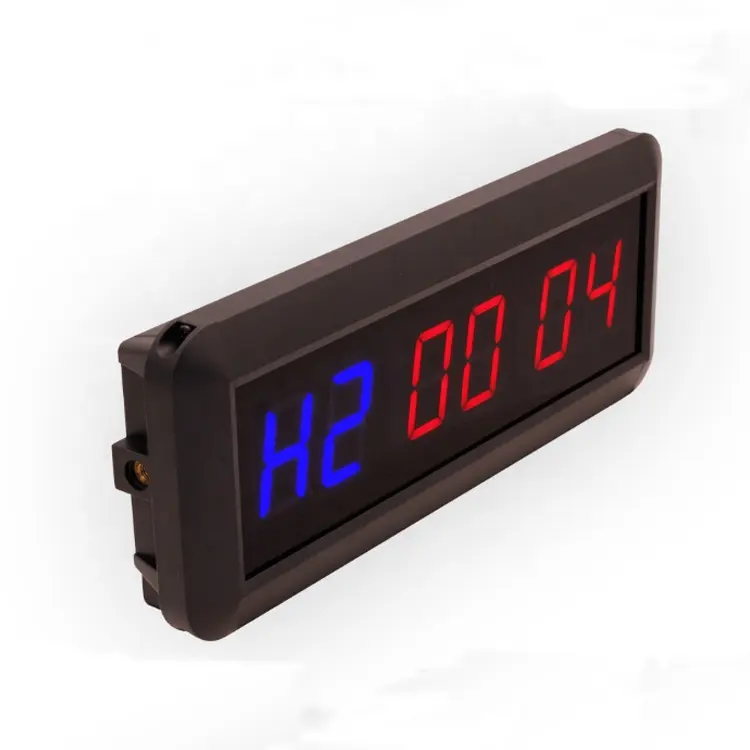 Mini spor zamanlayıcı LED egzersiz saati geri sayım/Up saat Ultra net dijital ekran taşınabilir şarj cihazı egzersiz Metal kronometre