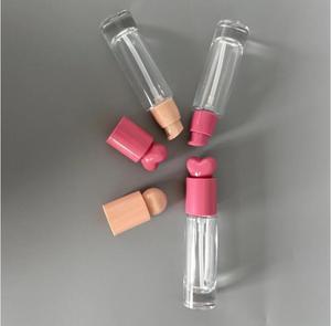 30ml hình tròn thủy tinh dày Lotion bơm chai 1oz huyết thanh chai với hình trái tim cap - Product Image 1