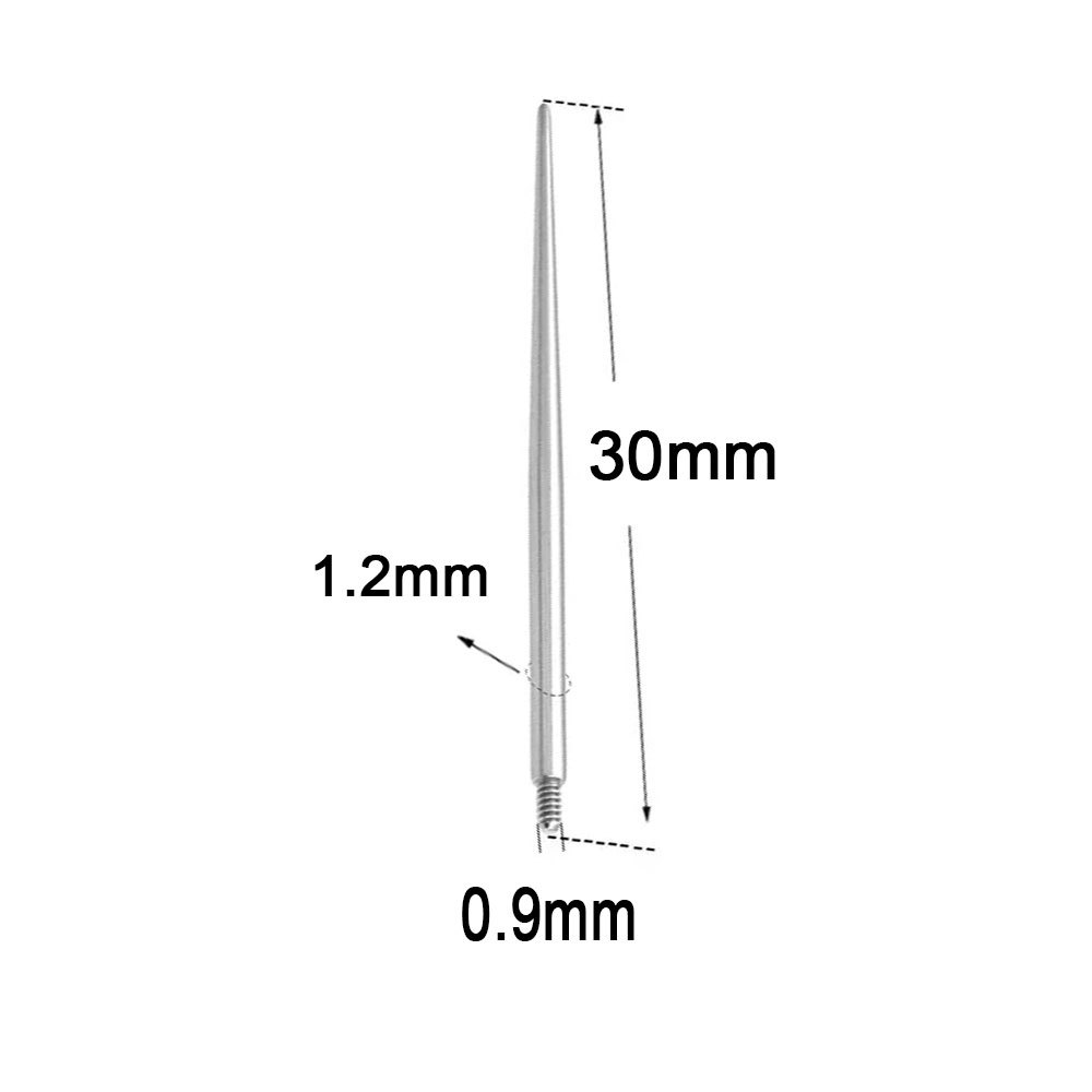 External thread M1.0x1.2x30mm