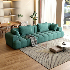 आधुनिक लक्जरी इतालवी डिजाइन बुना हुआ कपड़ा सोफा एक सीट फोशान संग्रह - Product Image 2