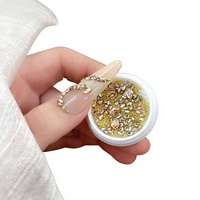 Mini strass en cristal Champagne Snake pour nail art, bijoux, gouttes d'eau, œil de cheval, pour le remplissage et la pose sur ongles