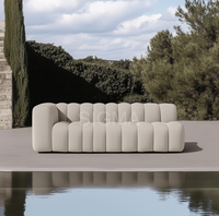 Ensemble de canapé en tissu pour salon Ensemble de canapé modulaire haute densité en tissu doux en forme de L