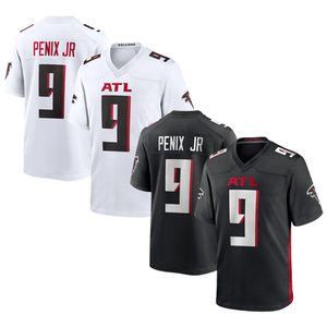 بالجملة اتلانتا الرجال 9 # مايكل بينيكس Jr مخيط كرة القدم الأمريكية جيرسي أعلى جودة التجفيف السريع وتهوية - Product Image 1