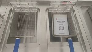 Friggitrice a Doppia Vasca con Mobile Contenitore, Realizzata in Acciaio Inossidabile, Adatta per Catene di Fast-food e Snack <span class=keywords><strong>Bar</strong></span> - Product Image 2