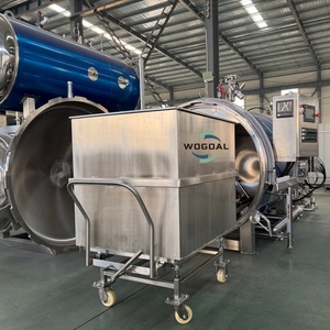 Autoclave de stérilisation des aliments en conserve, machine de cuisson statique à vapeur, équipée d'un échangeur de chaleur et d'un système de refroidissement - Product Image 3