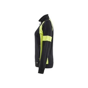 BLAKLADER - 356811589933XXXL Sweat-shirt femme haute visibilité avec fermeture éclair complète Noir/Jaune-EAN 7330509917480 HI-VIS WORKWEAR - Product Image 4