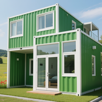 Maison préfabriquée en conteneur de haute qualité, écologique, design contemporain pour appartement et hôtel, construction en acier